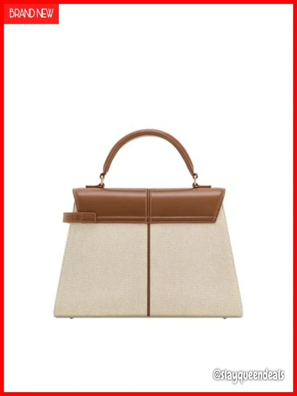 Vegan Leather Top Handle Satchel Bag with Crossbody Strap